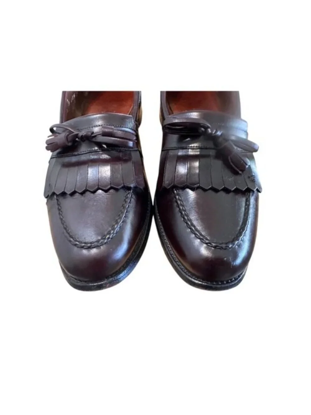 Allen Edmonds Chelsea Loafers Mens 11.5 Brown Leather Tassel Old Money Office